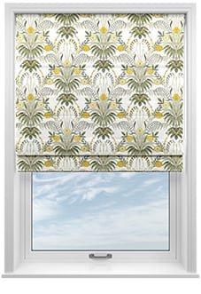 Cotswold Faux Silk, Marigold - Motorised Roman Blind